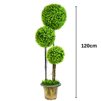Le plus récent 120cm en plastique maison jardin décor buis boule topiaire arbre bonsaï plante arbre boule artificielle arbre topiaire