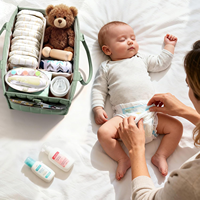 Panier de rangement portable pour la crèche avec logo et matériaux personnalisés, organiseur de couches pour bébé, coffrets cadeaux pour nouveau-nés