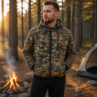 Veste à capuche MITO personnalisée, matelassée, thermique, en nylon imperméable, légère et isolante pour le camping en plein air, la randonnée, toutes saisons