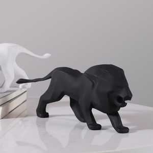 Ornamenti Artistici in Resina a Forma di Leone in Stile Nordico, Decorazioni da Scrivania per Soggiorno e Camera da Letto, Oggetti da Collezione Moderni - Product Image 1