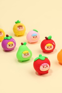 Tùy Chỉnh Dễ Thương Mềm Pvc Dễ Thương Trái Cây Hình Dạng Tẩy Cho Trẻ Em, Khuyến Mại Kawaii Tẩy Với Thiết Kế Tùy Chỉnh - Product Image 5