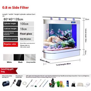 Ultra Helder Glas <span class=keywords><strong>Aquarium</strong></span> Groot <span class=keywords><strong>Aquarium</strong></span> Met Filtratie Verlichting Transparante Panoramische Woonkamer Decoratie - Product Image 6