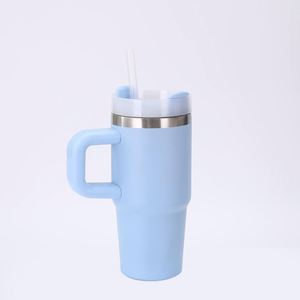 14oz <b>Kids</b> Stainless Steel Vacuum Travel Tumbler with Straw Handle Portable Outdoor Beverage Cup - Product Image 4