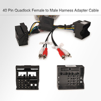 Câble adaptateur Quadlock 40 broches TT79-L avec filtre anti-bruit pour Audi A3 A4 TT, faisceau de câblage radio, extension Plug & Play