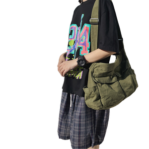 <b>Large</b> Capacity <b>Canvas</b> Tote Shoulder <b>Bag</b> for Women Casual Shopping Crossbody <b>Bag</b> with Zipper Letter Pattern - Product Image 1