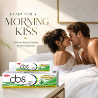 Dentifrice blanchissant anti-caries pour adultes, saveur menthe fraîche, tube taille standard, fabricant OEM/ODM, emballage personnalisé