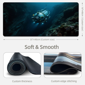 OEM lớn chống trượt bền tùy chỉnh phong cảnh bàn Mat bán buôn công ty xây dựng thương hiệu quà tặng khuyến mãi logo công ty Giao hàng nhanh - Product Image 5