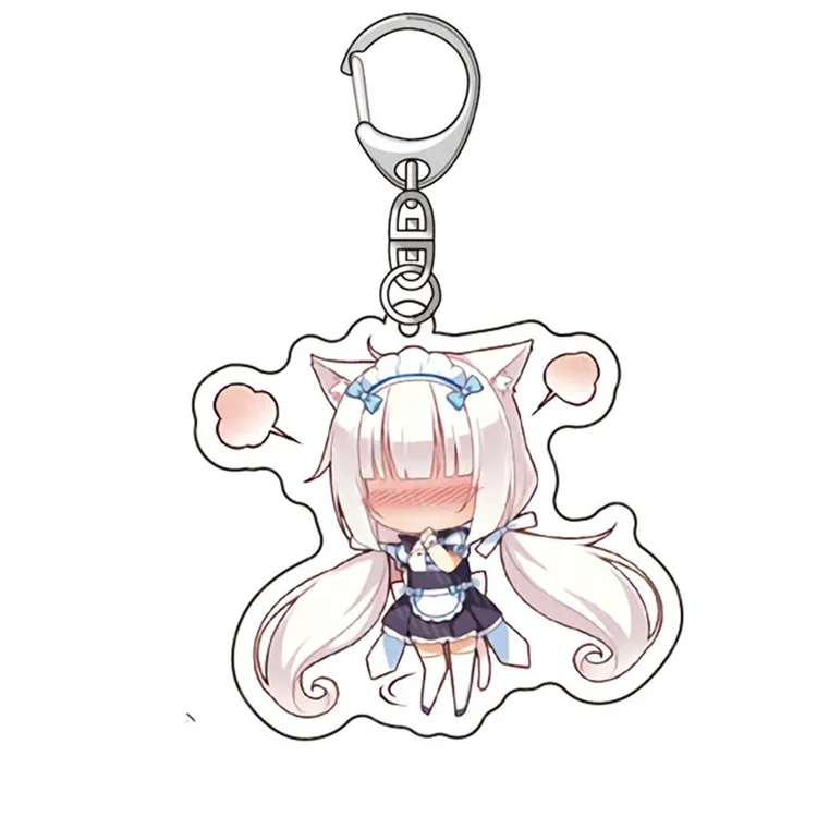 Japanese Custom Demon Acrylic Keychain Clear Both Side Acrylic Key Ring Wedding Cartoon Anime Photo Acrylic Standee