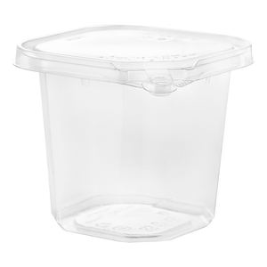 Contenedor de dos piezas reciclable de alta calidad 100%, sándwiches de comida, ensaladas, capacidad de 24 oz con PET reciclado ecológico - Product Image 4