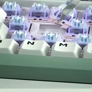 LangTu LT95 3 chế độ cơ khí bàn phím RGB với khối lượng Knob hiển thị thông minh (tùy chỉnh) cấu trúc đệm cho bàn phím chơi game - Product Image 4