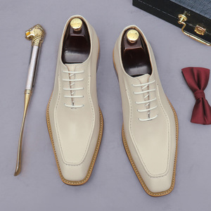 Chaussures en cuir décontractées et élégantes de style britannique, version coréenne, en cuir véritable, style Oxford, pour jeunes hommes. - Product Image 2