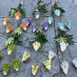 KEWEI 999, recién llegado, Flor de <span class=keywords><strong>lupino</strong></span> Artificial Mini, 4 cabezas, flor de piña de seda, Decoración de mesa de boda - Product Image 1