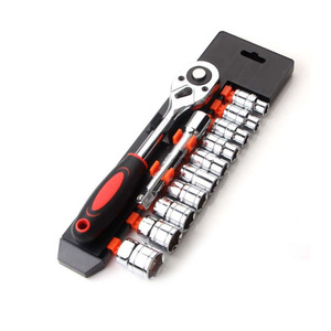 12Pcs 1/4 3/8 1/2 Inch <strong>Ratchet</strong> Socket Wrench <strong>Set</strong> Multi-function <strong>Spanner</strong> Bicycle Motorcycle Car Repairing Tool <strong>Set</strong> - Product Image 3