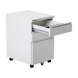 Dưới bàn di động bệ sắt mỏng tài liệu có thể khóa thép dọc lưu trữ kim loại đồ nội thất văn phòng 2 3 ngăn kéo Tủ hồ sơ - Product Image 4