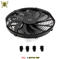 Ventilateur de refroidissement de radiateur 13 pouces haute performance 12V 200W système de ventilateur de moteur de voiture électrique universel avec kit de montage