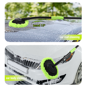 <span class=keywords><strong>AIDO</strong></span> Factory Sale Bent Pole Reinigungs mopp Abnehmbarer Chenille-Reinigungs mopp für die Auto-und Haushalts reinigung Sommers ets - Product Image 2