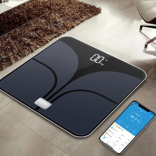 Smart BMI App Digital Electronic Body Fat Measuring Percentage BMR Muscle Scale