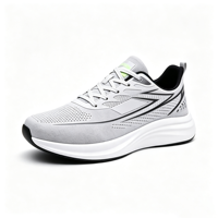 Chaussures de sport respirantes en maille personnalisées pour hommes, légères et confortables, idéales pour la course, la gym et la marche quotidienne.