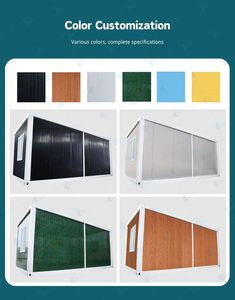 2025 derniers modèles maison préfabriquée pas cher cadre en métal petit hangar pour conteneur maison - Product Image 4