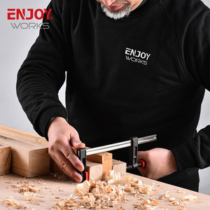 50mm Throat Inch DIN F <span class=keywords><strong>Clamp</strong></span> alat tukang kayu dengan pegangan plastik A3 baja 300mm Max Buka - Product Image 6