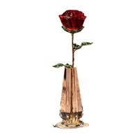 Vase à fleurs en cristal blanc, cadeau pour petite amie, femme, mariage créatif, anniversaire, nouvelle maison, anniversaire de mariage, Saint-Valentin, boîte