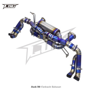 Tuyau d'échappement de course COC Performance pour <span class=keywords><strong>Audi</strong></span> <span class=keywords><strong>R8</strong></span> V10 5.2L 2017-2019 Système d'échappement en alliage de titane Contrôle de la soupape d'échappement - Product Image 3