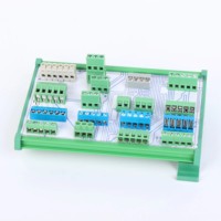 Borne de connexion à ressort pour PCB, 5,0 mm, 3 pôles, bouton-poussoir, thermostat CVC, automatisation des bâtiments, sans vis, OEM, vente en gros
