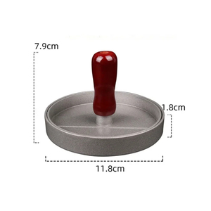 Prensa para Hamburguesas al por Mayor, Molde Redondo de Acero Inoxidable Antiadherente para Hamburguesas Rellenas, Accesorios de Cocina - Product Image 5