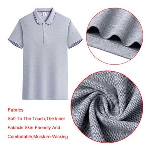 Design Men Polo Shirt Workwear Uniform Summer Light Smooth Breathable Short Sleeve Quick Dry Golf Shirt Custom Logo Pattern - Product Image 4