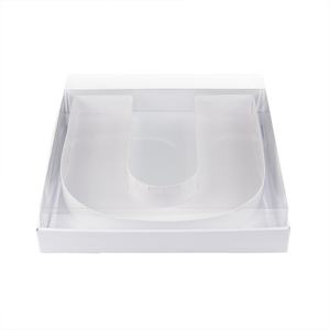 Boîte de présentation en carton en forme de lettre de l'alphabet avec fenêtre transparente pour charcuterie - Product Image 6