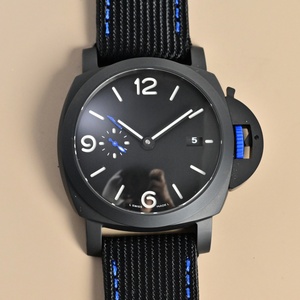 Famoso Orologio Classico 01661 con Cuciture Blu, Movimento Meccanico Semplice, Luce Notturna, Orologio da Uomo per Coppia - Product Image 1