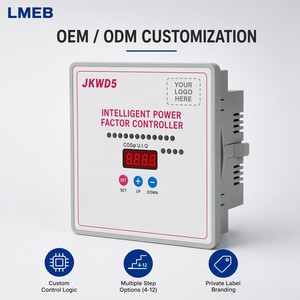 Controlador de factor de potencia, equipo de autocompensación de potencia reactiva para distribución de energía, dispositivo de autocompensación de potencia, 1 unidad - Product Image 3