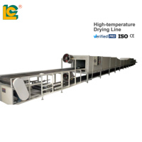 Séchoir tunnel industriel à bande maillée de 28 mètres pour bouteilles en verre, séchage continu haute température 650°C, 220V