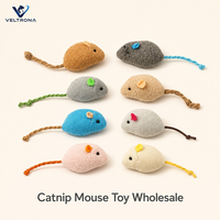 Jouets en peluche écologiques à la catnip pour chats et chatons, souris interactives durables à mâcher, couleurs assorties, usage quotidien, vente en gros
