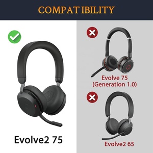Coussinets de remplacement pour oreillettes en gel de refroidissement pour casque <span class=keywords><strong>Jabra</strong></span> evolution <span class=keywords><strong>2</strong></span> 75 UC MS - Product Image 2