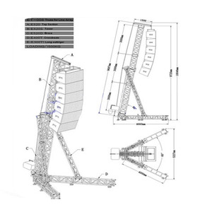 สายลำโพงแบบทรัสลิฟท์แบบยืนระบบยกโซ่มือสำหรับคอนเสิร์ตกลางแจ้ง - Product Image 3