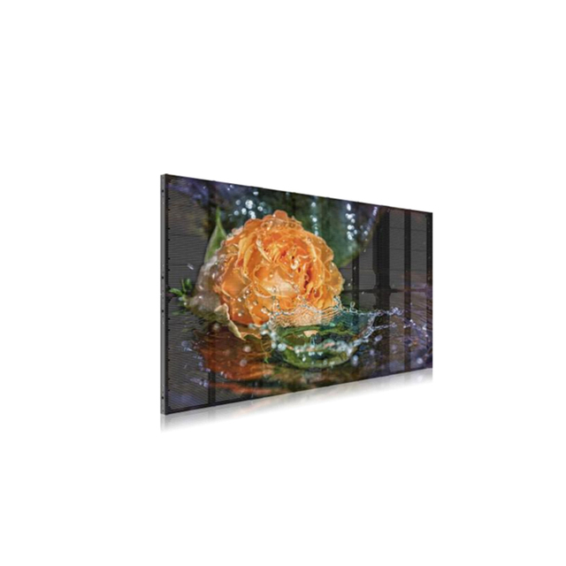 High Efficiency Window Transparent LED Screen High Brightness Full Color Indoor Outdoor Shop Advertisement LED Display