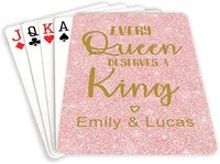Cartes à jouer personnalisées pour mariage, faible quantité minimale de commande, cartes de poker personnalisées avec photo et texte pour souvenirs et cadeaux de mariage