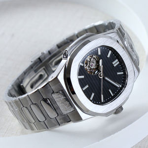 Reloj Personalizado con Nombre, Sin Logotipo, Movimiento Automático NH38, Reloj Mecánico con Cristal de Zafiro, Relojes de Lujo para Hombre NH38 con Esfera Hueca - Product Image 4