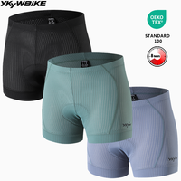 YKYWBIKE Sous-vêtements de cyclisme unisexes respirants avec rembourrage en mousse 200KG/m³ pour VTT et vélo de route – Couche de base sportive