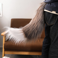 Accessoires de cosplay populaires : queues d'animaux en peluche faites à la main, grandes tailles, pour hommes et adultes – queues de renard et de loup