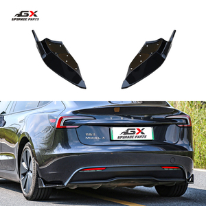 GX บอดี้คิทสำหรับ Tesla <span class=keywords><strong>Model3</strong></span> 2023 + บั๊มเปอร์บั๊มเปอร์หลังแบบมีมุมตรงขอบโบลท์ติดแน่นพอดีไม่มีการดัดแปลง ABS Tesla diffuser - Product Image 1