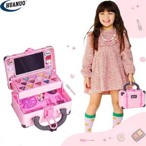 Kit Trucchi Giocattolo per Bambine, Valigetta Lavabile, Gioco di Cosmetici per Bambine, Giocattolo per Truccarsi - Product Image 1