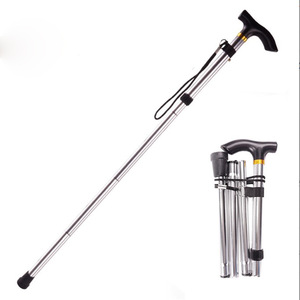 Custom Folding Adjustable Mobility Aids Collapsible Cane Old Men Crutch Elderly Foldable <b>Walking</b> <b>Sticks</b> - Product Image 3