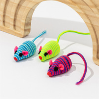 Ensemble de jouets pour chat en corde et en nylon écologiques pour nettoyer les dents, l'entraînement et le jeu interactif