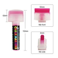 Avec couleur effaçable à sec pointe réversible enfant pour tableau blanc rechargeable effaçable à l'eau tableau blanc liquide craie marqueur ensemble de stylos