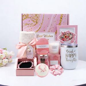 Cestas de Regalo de Cumpleaños de Lujo con Lavanda, Regalo de Navidad para Mamá, Esposa, Hermana, Novia, Vaso Metálico de 16 Oz - Product Image 3