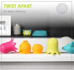 Juguetes <span class=keywords><strong>de</strong></span> baño <span class=keywords><strong>de</strong></span> silicona para bebés, bañera rociadora, juguetes para niños pequeños - Product Image 4