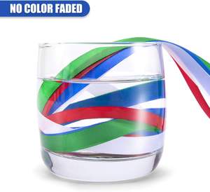 OKAY Ruban de satin de 2 pouces de large de luxe 196 couleurs Décoration en terre cuite 100 Yards 100% Polyester Style double face - Product Image 6