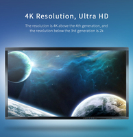 Écran led tactile connecté tout-en-un, moniteur led interactif 2k ir, 43 pouces, 20 points